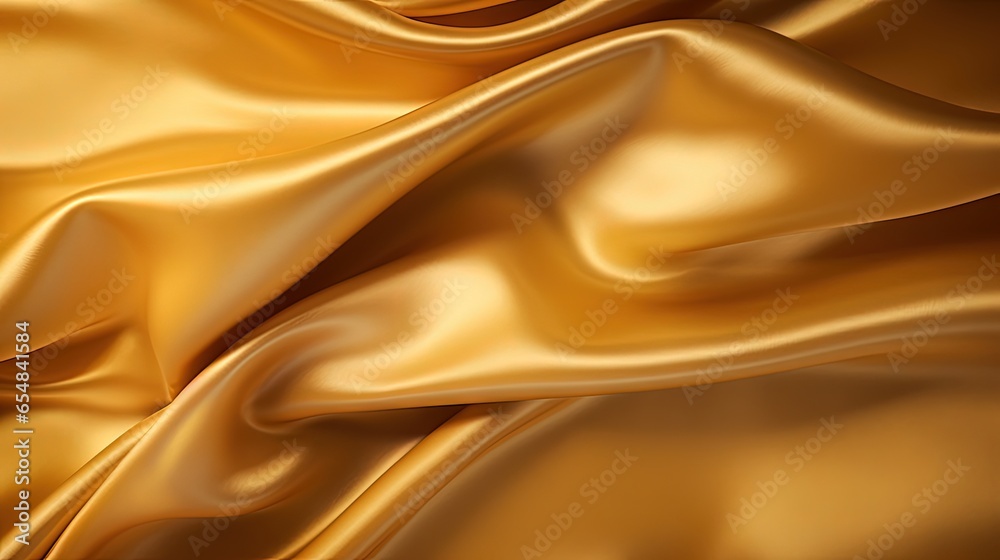 Poster luxurious gold fabric backdrop with space for text