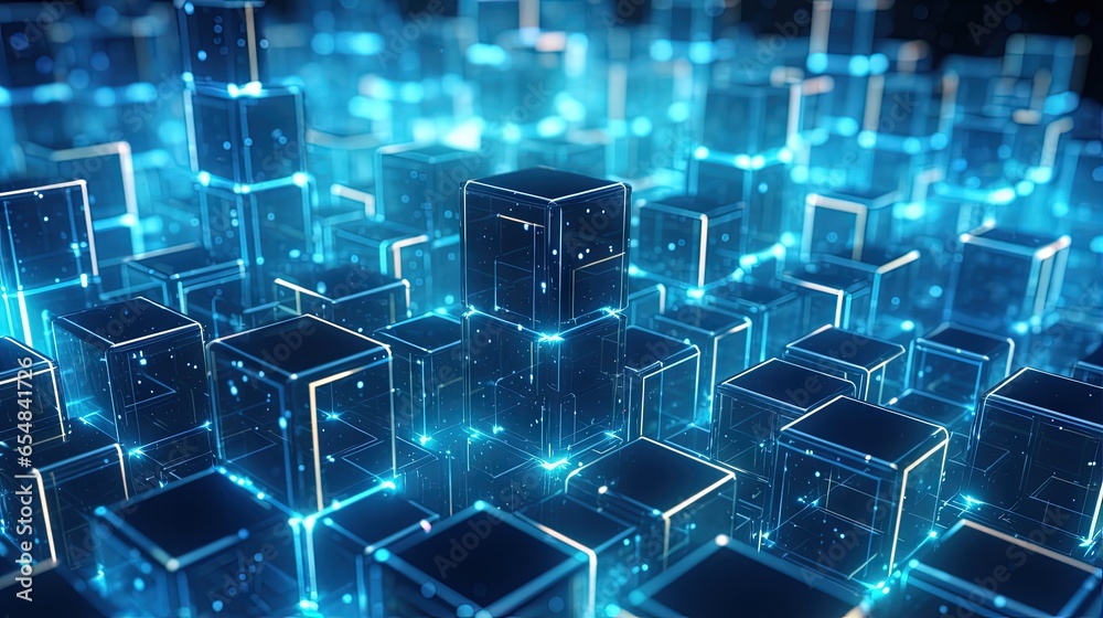 Poster Decentralized global database structure created by nanotech cubes in cyberspace