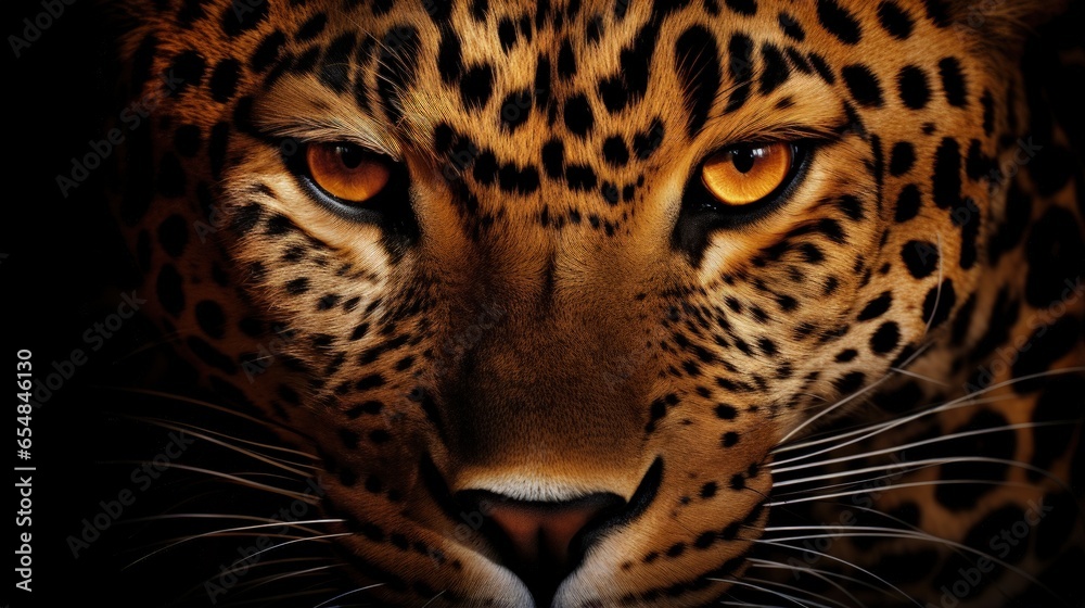 Poster Leopard pattern backdrop