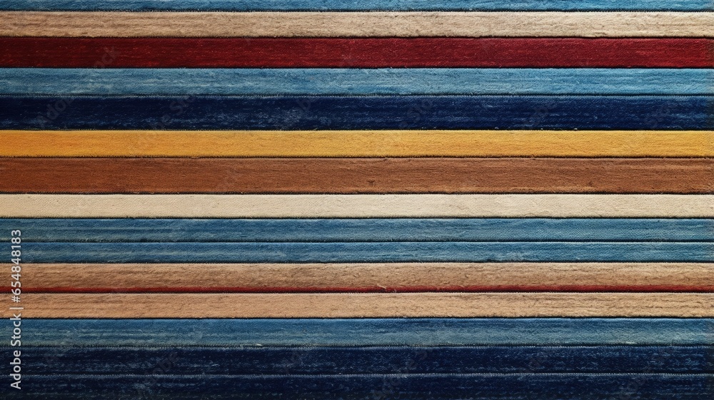 Poster striped fabric rug with seamless texture boho pattern and grunge background