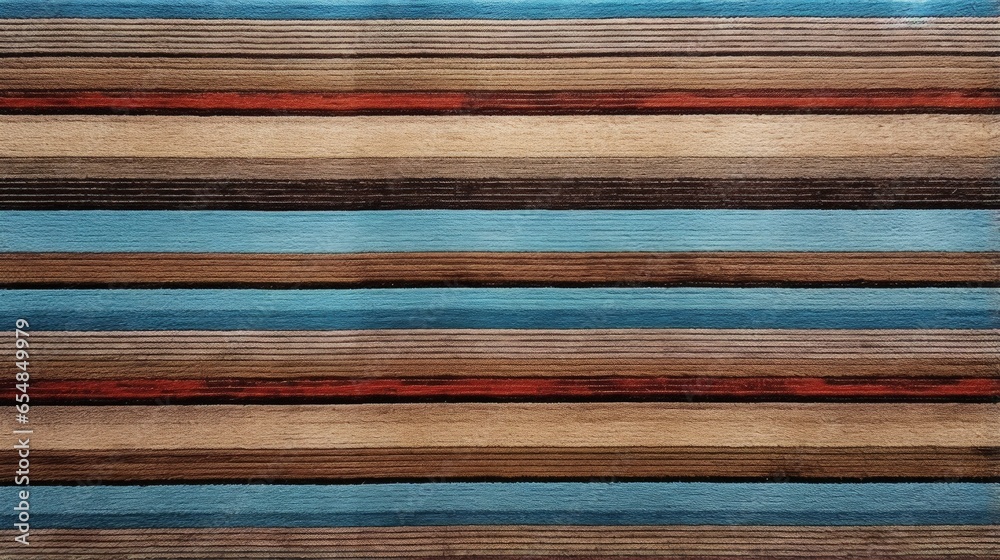 Poster striped fabric rug with seamless texture boho pattern and grunge background