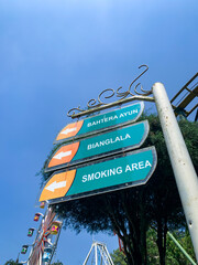 signage on the park