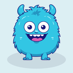 a cute monster in the style of cute cartoonish
