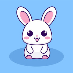 a cute rabbit in the style of cute cartoonish