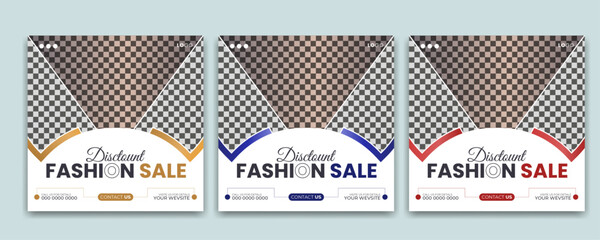 Fashion sale social media post template Fashion sale post template. Urban fashion social media post template