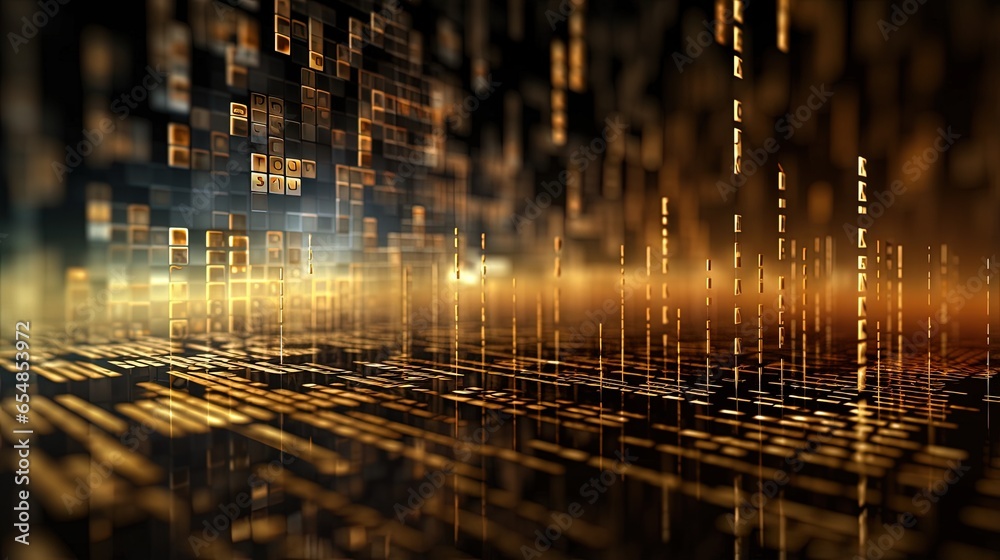 Fototapete Software developer and computer script create abstract programming background