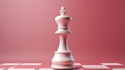 Illustration of feminism represented by a chess queen on female symbol International Women s Day March 8th