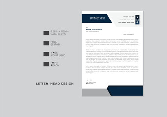 Corporate business letter head design template