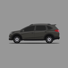 REALISTIC SUV CARS. VECTOR ILLUSTRATION. CITY TRANSPORTATION.