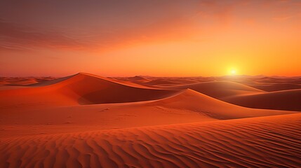 Fototapeta na wymiar Desert sunset near Abu Dhabi UAE
