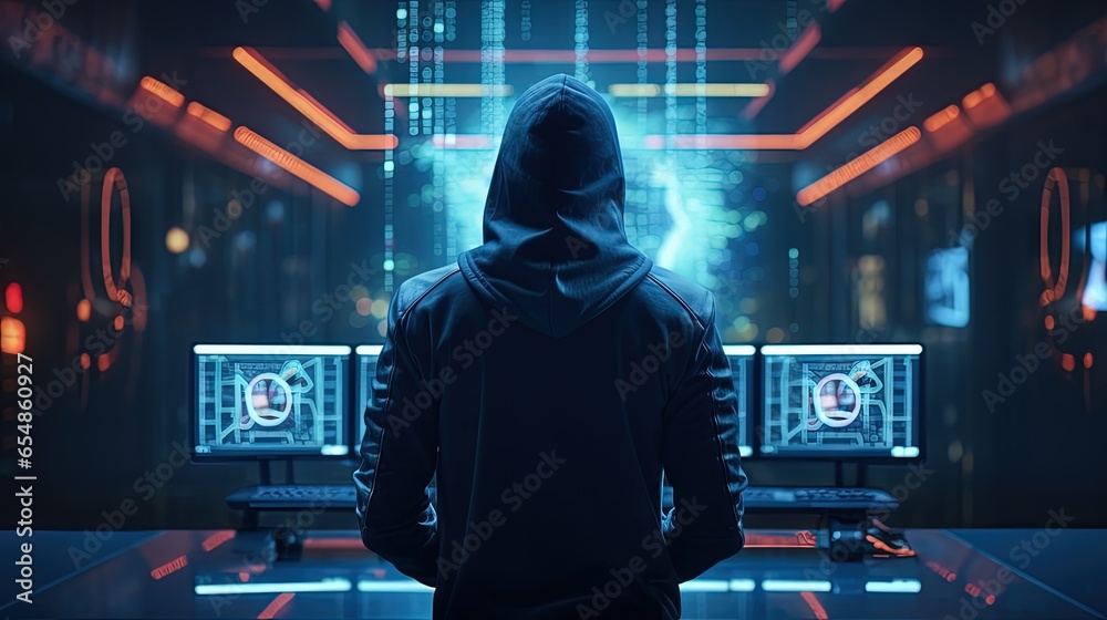 Aufkleber Users express concern about using AI technology on a virtual computer screen due to potential malware or hacking risks highlighting the importance of cyber security and tech caution