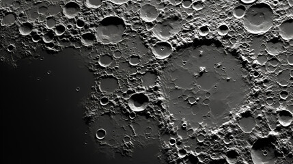 moon craters closeup astronomy - obrazy, fototapety, plakaty