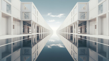 Naklejka premium modern office building architecture 