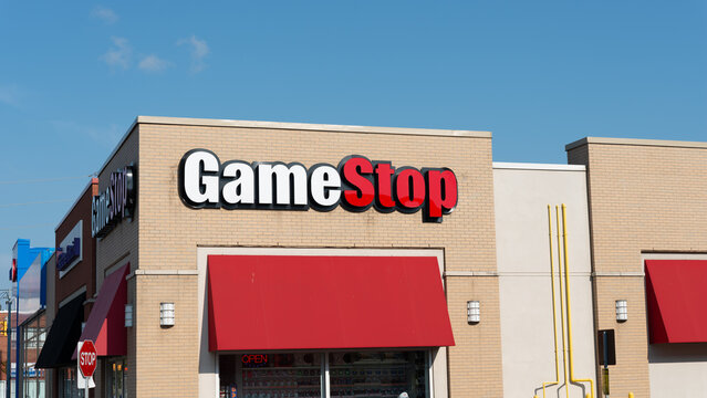 GameStop sign on a location in Toronto, Canada