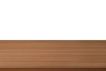 Beautiful empty wooden table isolated PNG transparent