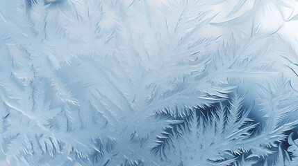 frosty pattern on window