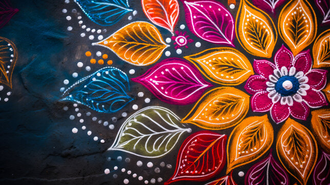 Festive Flourish: Intricate Diwali Backdrop