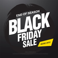 Obraz premium black friday sale banner layout design, vector ilustration