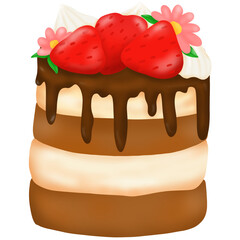 My hand painted cakes are brightly colored and can be decorated in many different ways.