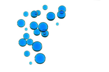 Blue fizz bubbles