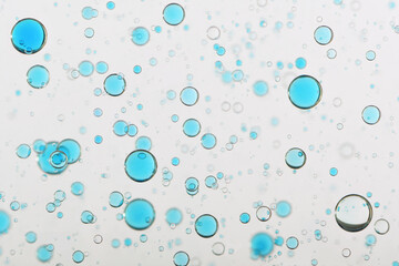 Blue fizz bubbles