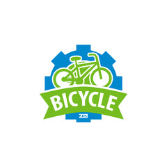 Bicycle Logo Badge Design Template