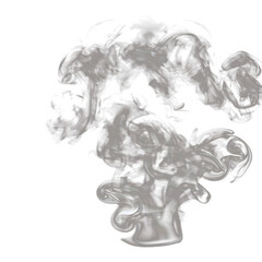 coffee smoke effects shape movement on transparent