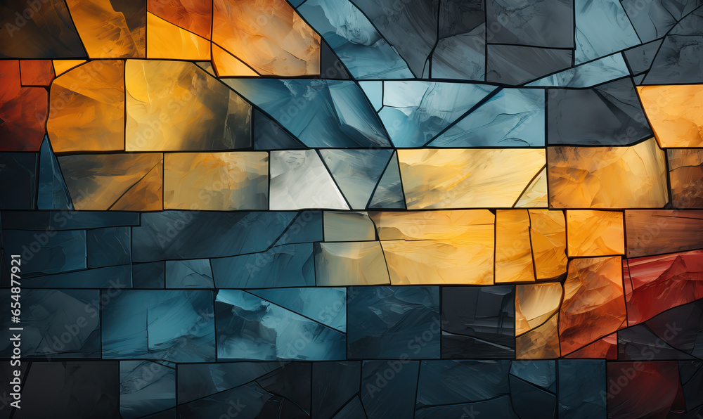 Wall mural abstract stone texture background in colorful color.