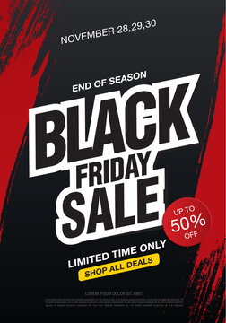 black friday sale banner layout design, vector ilustration
