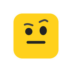 Fototapeta premium Doubtful Emoji