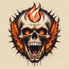 mexican skull and crossbones  created with generative AI software