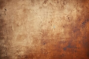 Fototapeta na wymiar Beige brown scratched backdrop emanates texture, warmth, and graininess, creating a visually rich composition with elements of noise, gradient, and contrast in this textured photographic masterpiece o
