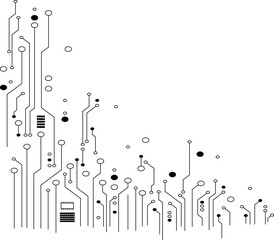 abstract background with circuit
