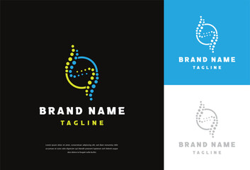 Pixel technology logo designs, concept vector, Network Internet logo symbol Abstract logos 