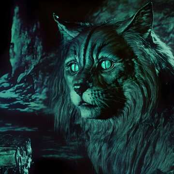 Beast of Exmoor Exmoor Beast phantom cat urban legend retro fantasy gothic science fiction film fantasma DVD still of 1987 stable diffusion SuperResolution 32k 