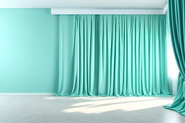 curtain in the room