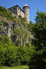 Fototapeta na wymiar Kuneticka hora Castle in Pardubice Region, Czech republic, Europe 