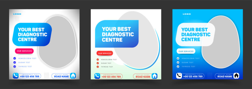 Physiotherapy or healthcare social media post template