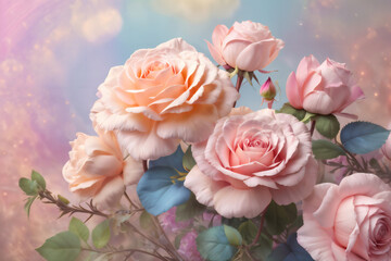 bouquet of flowers bouquet of roses background with roses