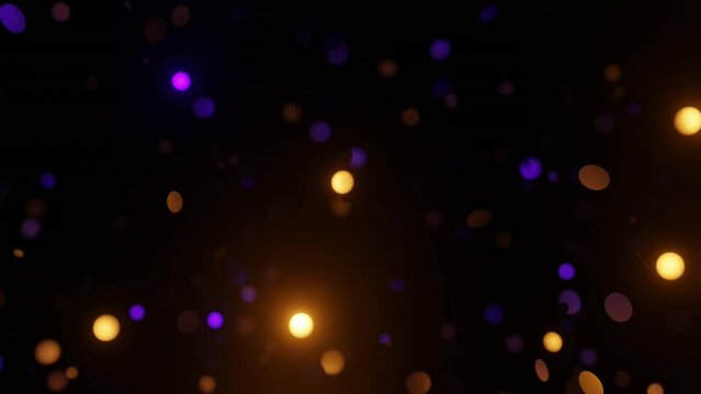 Abstract Shiny Sequin Glitter Sparkling Reflective Rising Bokeh Particles Background Loop
