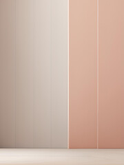 Empty stage  with wall and floor. AI