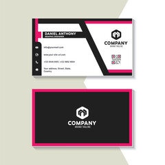 Elegant Modern Minimalist Business Card Vector Template