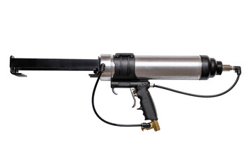 Air gun. Pneumo press. Pneumatic tool. Silicone gun