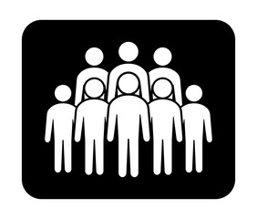 Symbol, ikona ludzi. Plik wektorowy.
