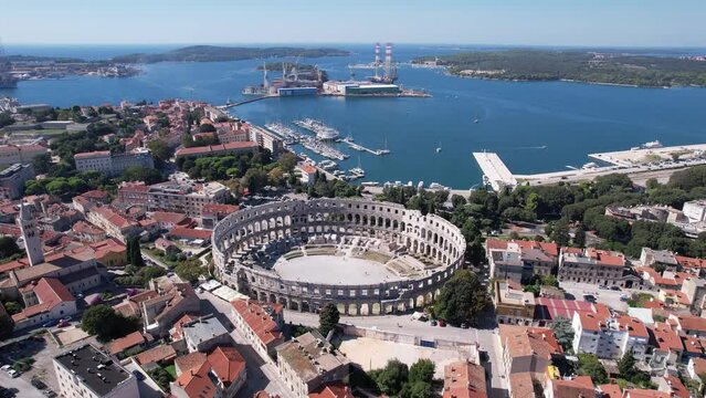 Arena Croatia Pula Roman Aerial