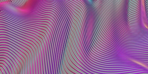Curve Dynamic Fluid Liquid Wallpaper. Multicolored 3D stripes