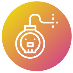 Bomb Vector Icon Design Illustration
