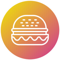 Hamburger Vector Icon Design Illustration