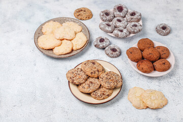 Homemade fresh delicious cookies.