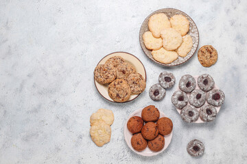 Homemade fresh delicious cookies.
